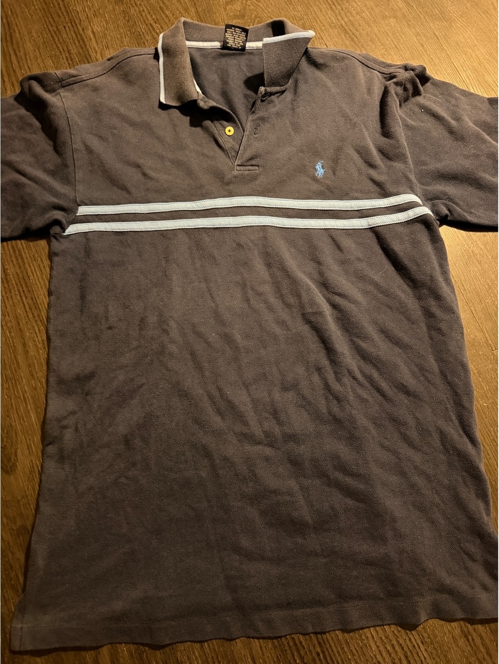 Vintage 90s Polo Ralph Lauren Chest Stripe Pique Polo